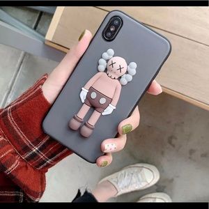 ~3D Kaws PU Leather Iphone X case